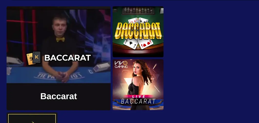 Live baccarat Vegas Days Casino od Vivo Gaming